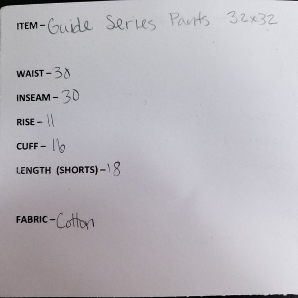 Guide Series Convertible Hiking Pants Men's Size 32x32 Tan Gusseted - Picture 6 of 7